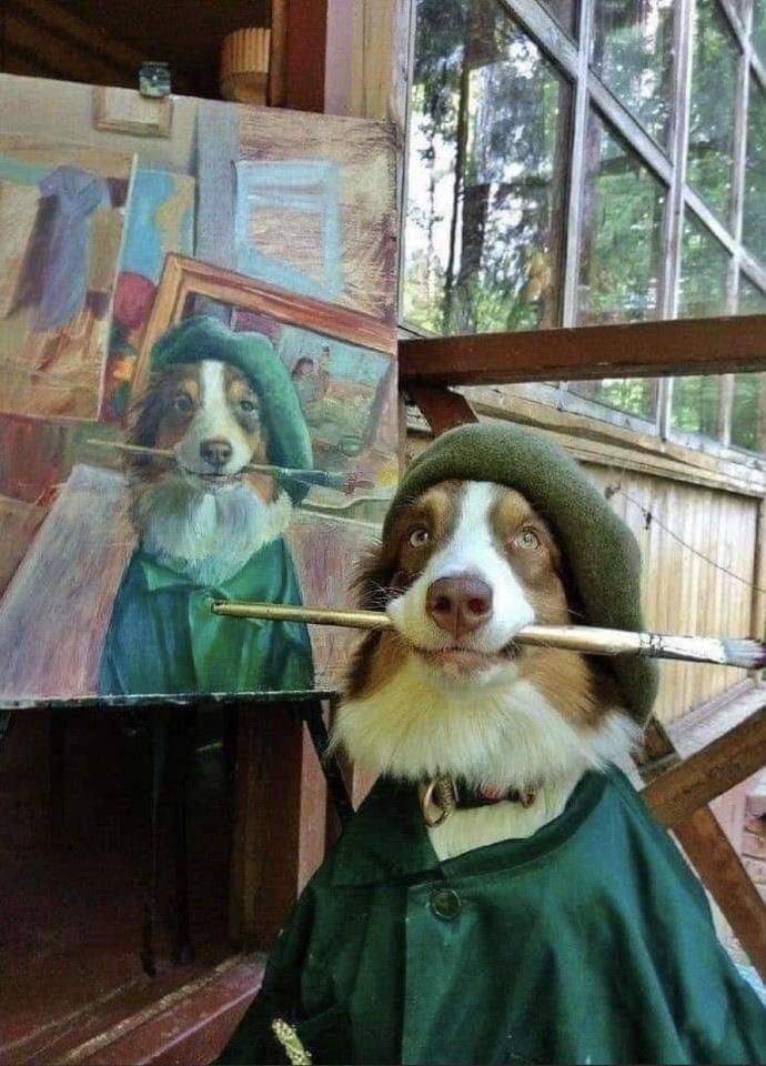 Peintre canin.