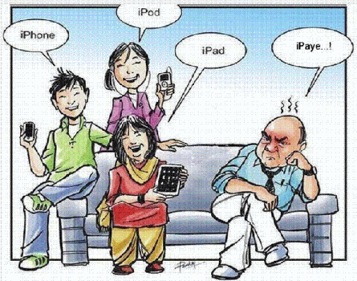 Fête des pères: Iphone, Ipod, Ipad, Ipaye.
