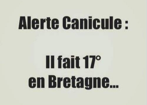 Alerte canicule: il fait 17 degrés en Bretagne...