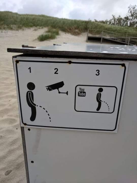 Caméra de surveillance sur la plage.